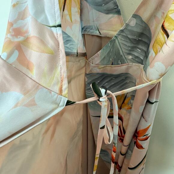 Show Me Your Mumu Meghan Wrap Dress - Pink Paradise Party NWT Size 3XL - Picture 5 of 10